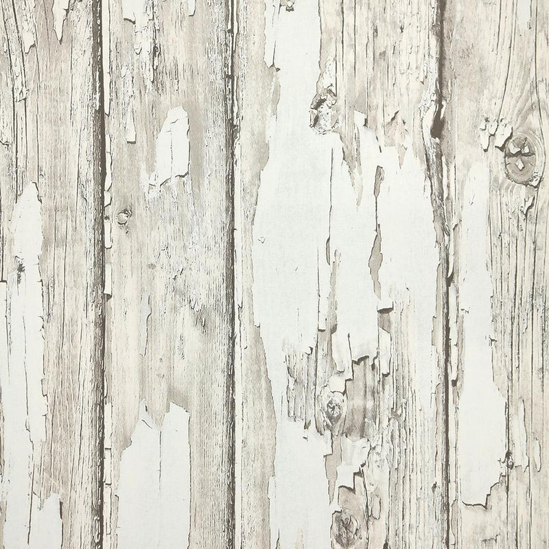 media image for Rustic Planks Wallpaper in Grey and White from the Precious Elements Collection by Burke Decor 221