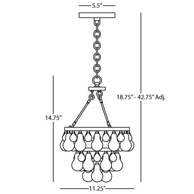 product image for Bling Small Chandelier by Robert Abbey 79