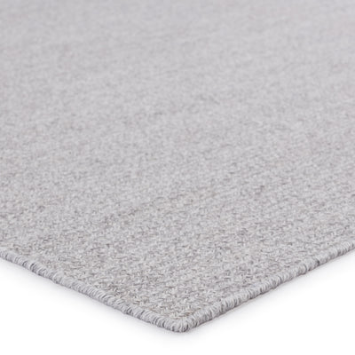 product image for Maracay Indoor/Outdoor Solid Light Grey & White Rug by Jaipur Living 72