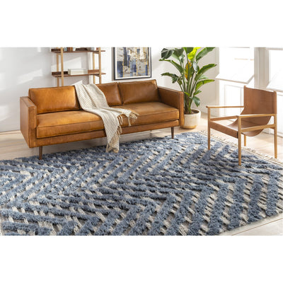 product image for Sahara SAH-2304 Hand Knotted Rug in Medium Gray & Navy by Surya 78