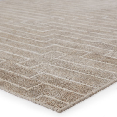 product image for Alloy Handmade Striped Light Taupe & White Rug by Jaipur Living 74