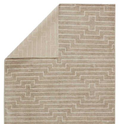 product image for Alloy Handmade Striped Light Taupe & White Rug by Jaipur Living 37