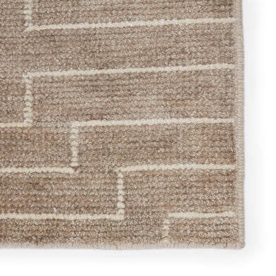 product image for Alloy Handmade Striped Light Taupe & White Rug by Jaipur Living 65