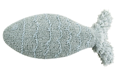 product image of baby fish cushion in aqua blue design by lorena canals 1 565