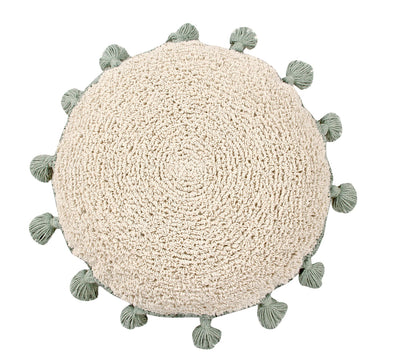 product image for circle cushion in green design by lorena canals 1 1