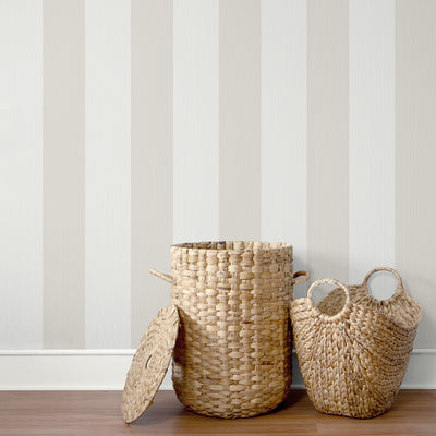 product image for Dylan Striped Stringcloth Wallpaper in Ice 4