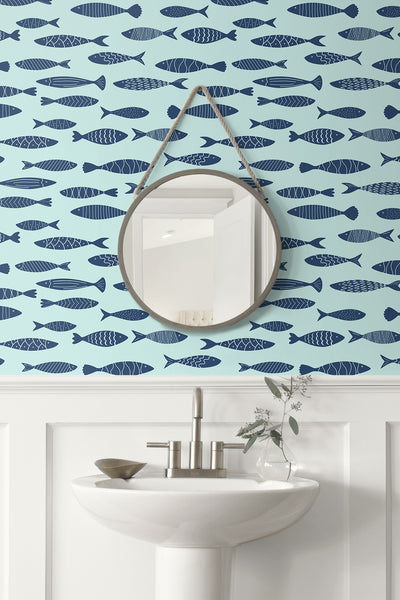product image for Bay Fish Wallpaper in Bahama 37