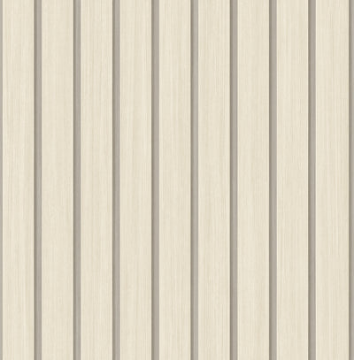 product image of Faux Wooden Slats Peel & Stick Wallpaper in Neutral by Stacy Garcia 567
