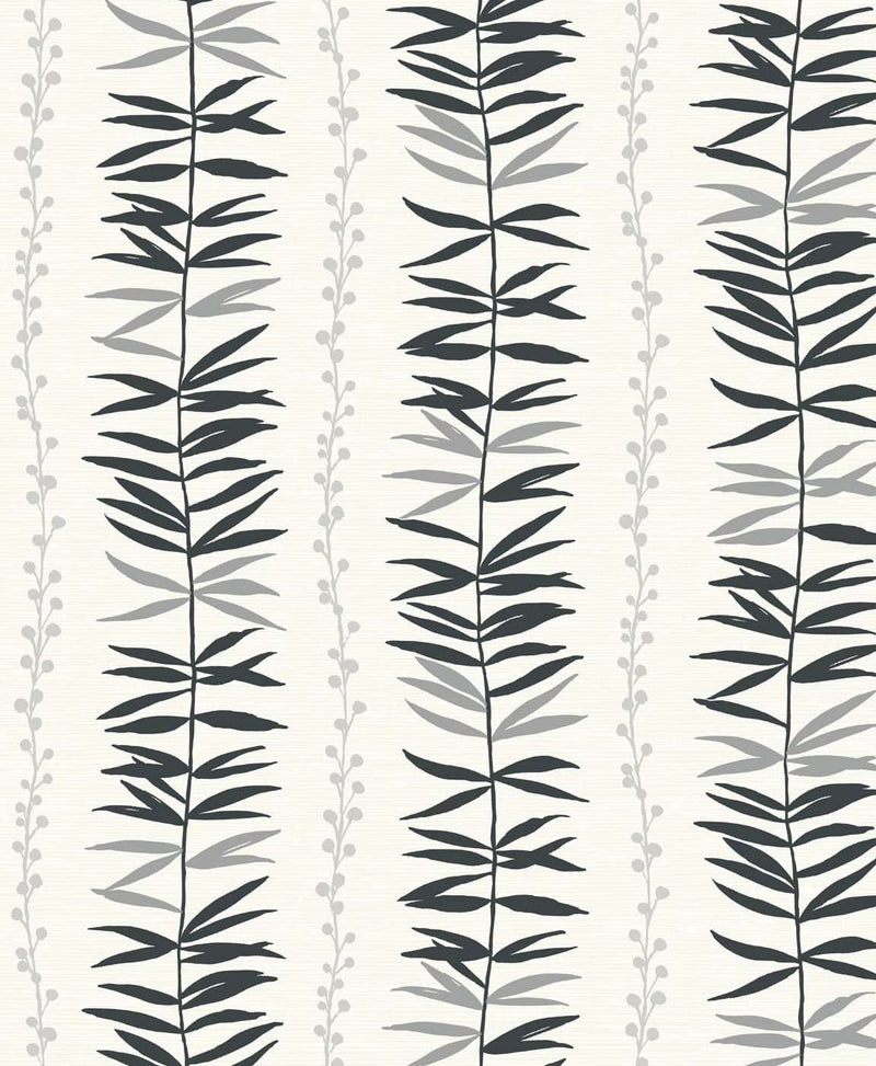 media image for Summer Garland Wallpaper in Shadow from the Simple Life Collection by Seabrook Wallcoverings 295