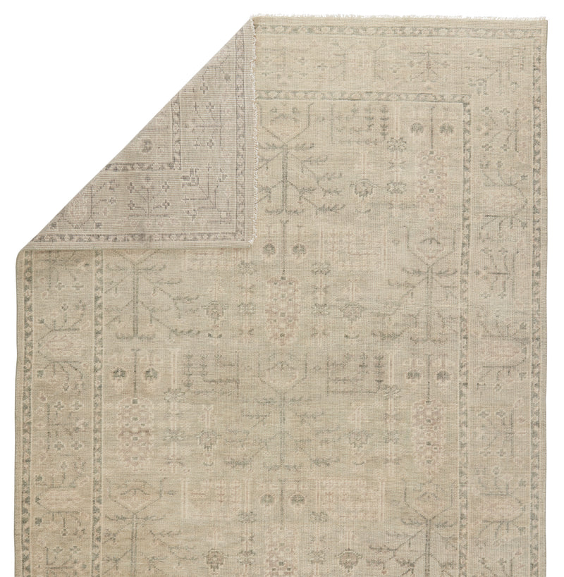 media image for Ginerva Hand-Knotted Oriental Cream & Green Rug by Jaipur Living 28