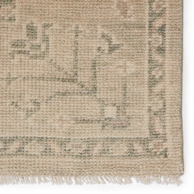 product image for Ginerva Hand-Knotted Oriental Cream & Green Rug by Jaipur Living 94