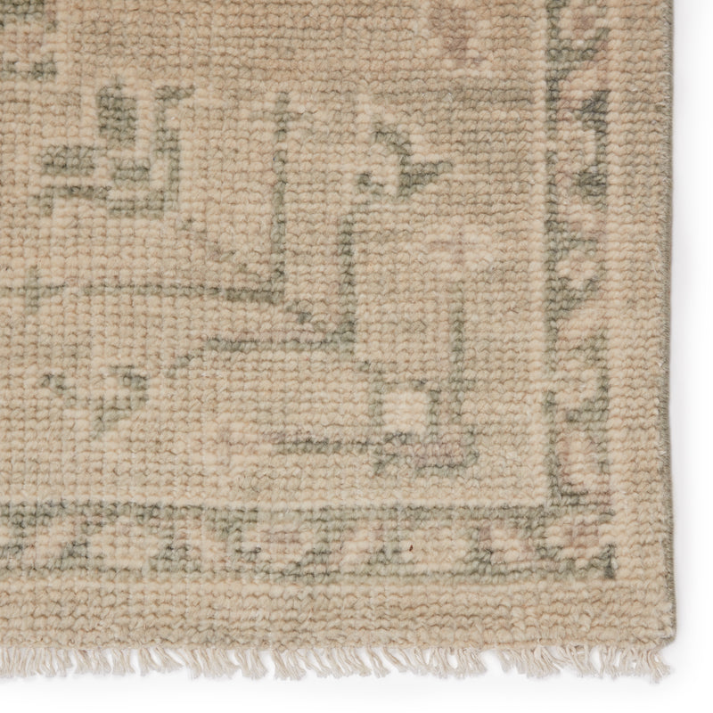 media image for Ginerva Hand-Knotted Oriental Cream & Green Rug by Jaipur Living 248
