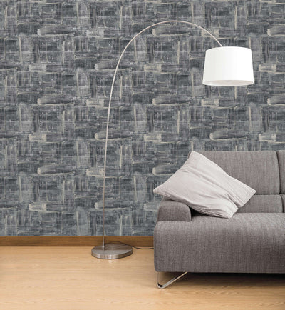 product image for Abstract Wallpaper in Silver Grey 16