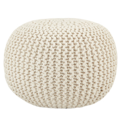 product image for asilah indoor outdoor solid pouf in white by jaipur living 1 12