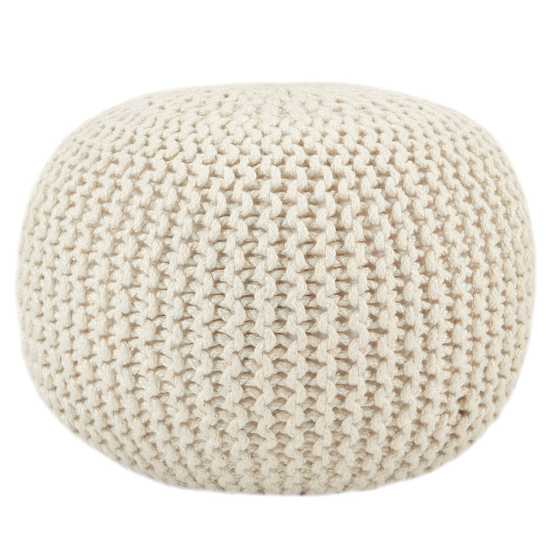 media image for asilah indoor outdoor solid pouf in white by jaipur living 1 259