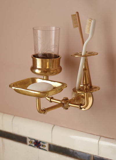 product image for solid brass bath trio design by sir madam 2 56