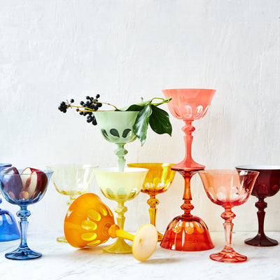 product image for rialto coupe glassware in various colors by sir madam 9 20