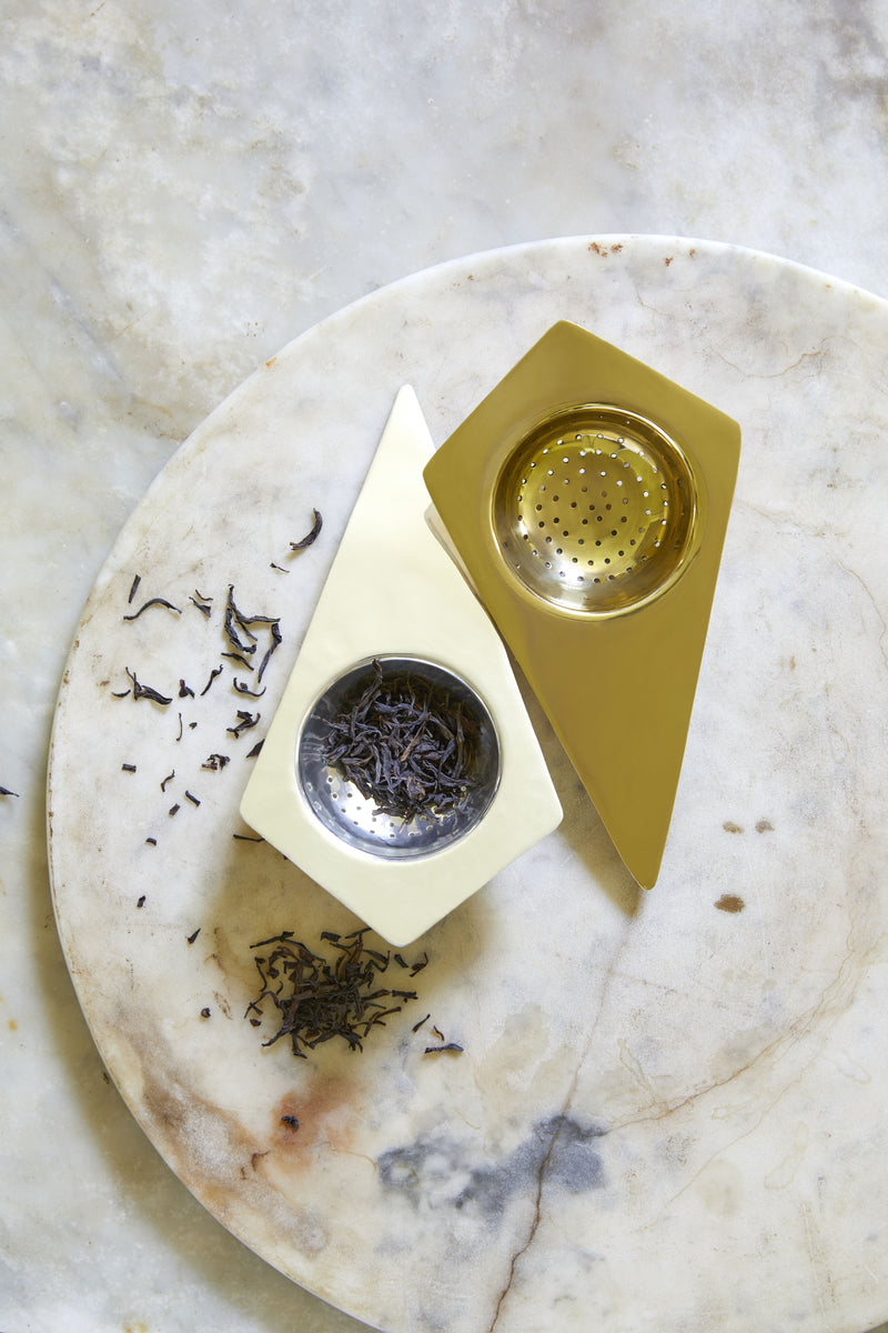 media image for Belgrano Tea Strainer in Solid Brass design by Sir/Madam 281