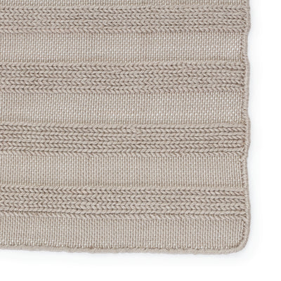 product image for Miradero Indoor/Outdoor Striped Light Grey Rug by Jaipur Living 10