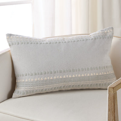 product image for velika striped light blue cream down pillow by jaipur living plw104002 4 32