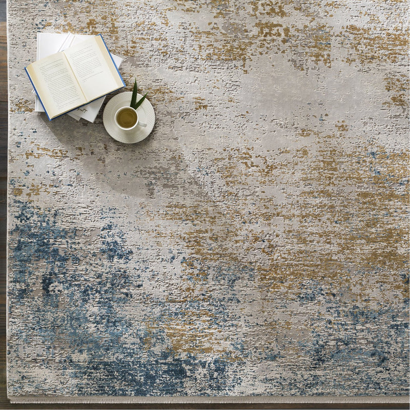 media image for Solar SOR-2301 Rug in Sky Blue & Taupe by Surya 264