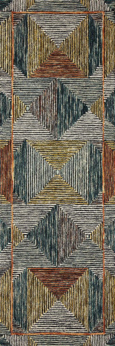 product image for Spectrum Rug in Lagoon / Spice by Loloi II 19