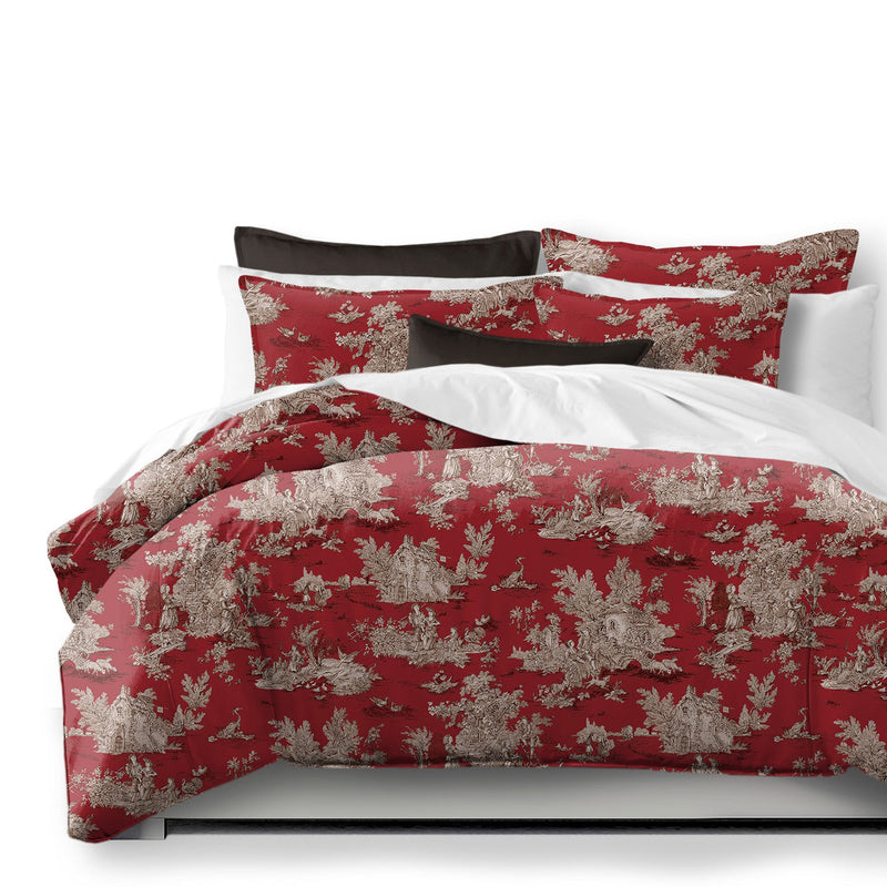 media image for chateau red black bedding by 6ix tailors ctu cht red cmf fd 3pc 1 296