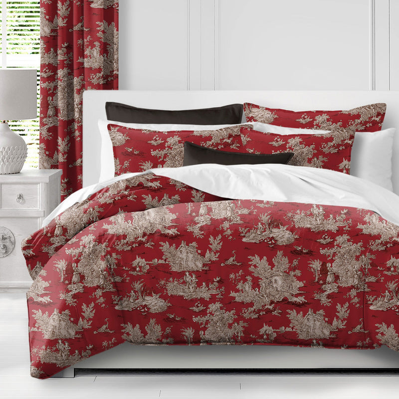 media image for chateau red black bedding by 6ix tailors ctu cht red cmf fd 3pc 14 265