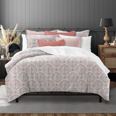 product image for zayla coral bedding by 6ix tailor zay jul cor bsk tw 15 14 78