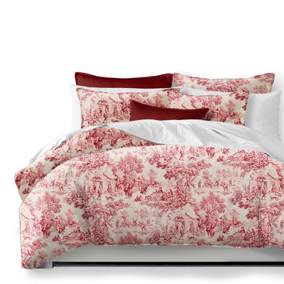 product image for maison toile red bedding by 6ix tailors mai gen red cmf fd 3pc 1 80