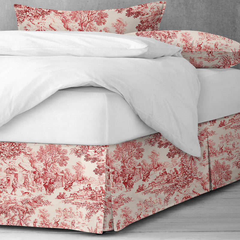 media image for maison toile red bedding by 6ix tailors mai gen red cmf fd 3pc 8 260