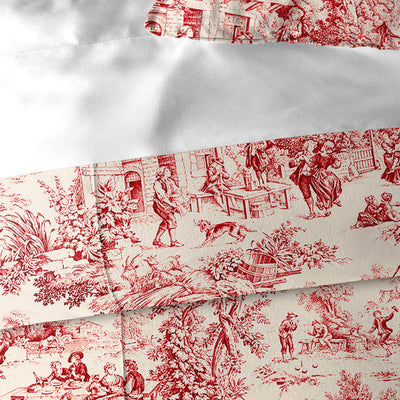 product image for maison toile red bedding by 6ix tailors mai gen red cmf fd 3pc 5 56