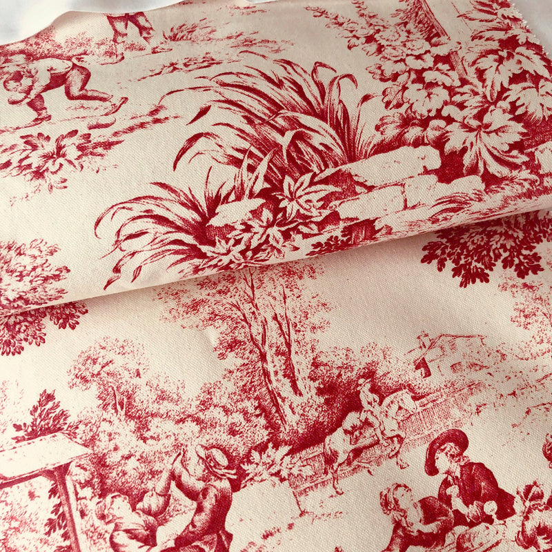 media image for maison toile red bedding by 6ix tailors mai gen red cmf fd 3pc 6 278