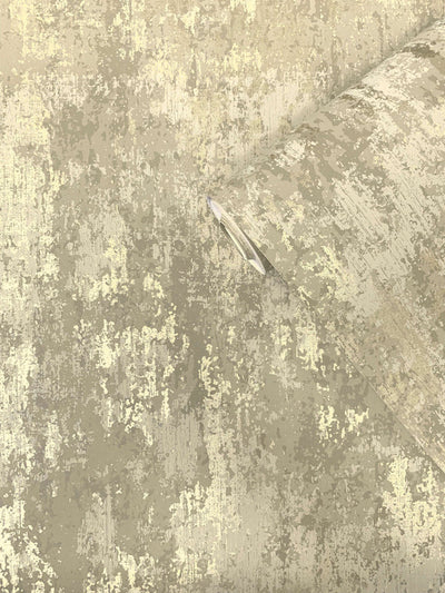 product image for Concrete Industrial Wallpaper in Gold/Bronze 8