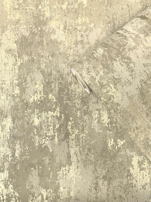 media image for Concrete Industrial Wallpaper in Gold/Bronze 263