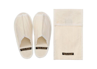 product image for waxed canvas portable slipper small off white design by puebco 1 17