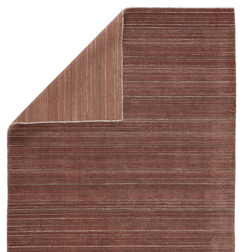 media image for Gradient Handmade Solid Rug in Red & Brown 238