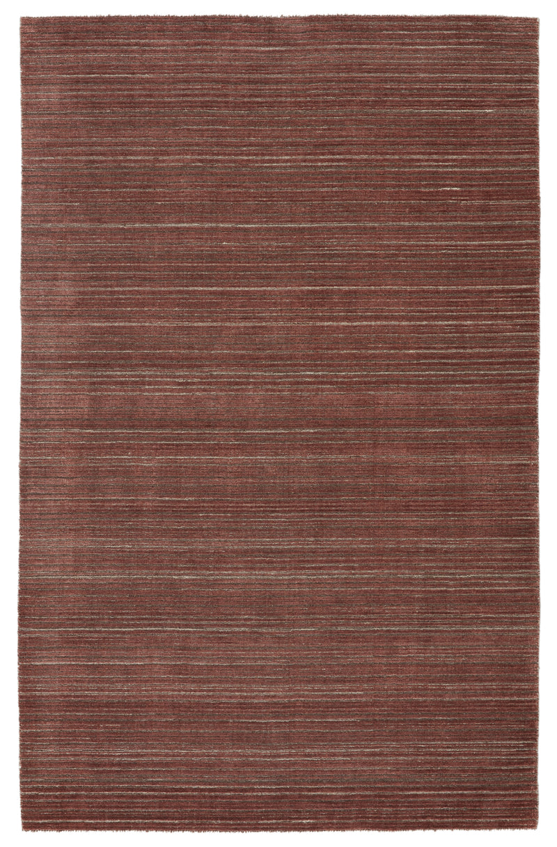 media image for Gradient Handmade Solid Rug in Red & Brown 266