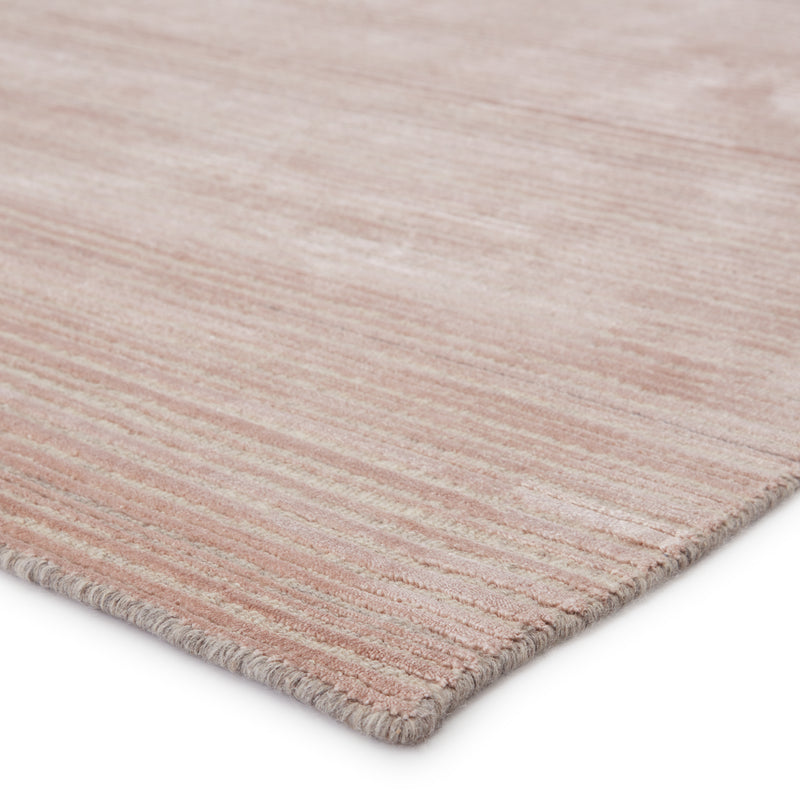 media image for Gradient Handmade Solid Rug in Pink & Cream 253