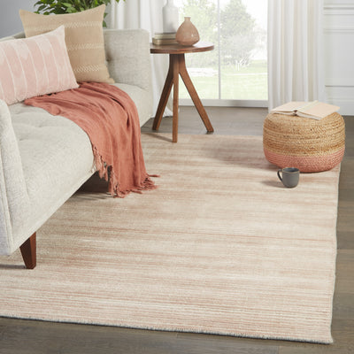 product image for Gradient Handmade Solid Rug in Pink & Cream 81