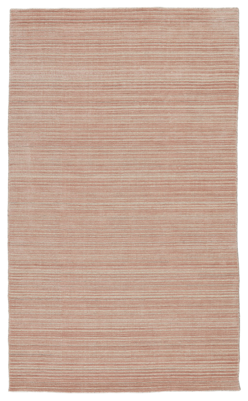media image for Gradient Handmade Solid Rug in Pink & Cream 275