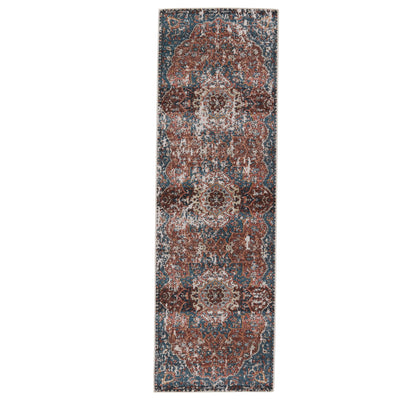product image of Swoon Akela Indoor/Outdoor Blue & Rust Rug 1 534