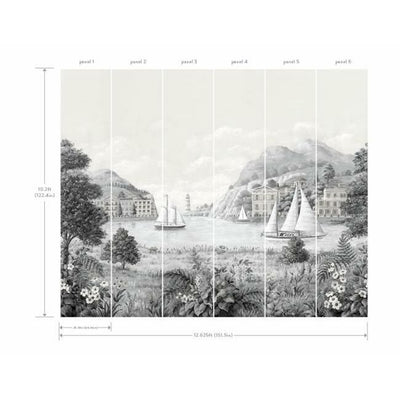 product image for Safe Harbor Wall Mural in Grey and Neutral from the Murals Resource Library by York Wallcoverings 58