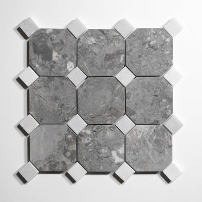 product image for sage gray 4 octagon by burke decor sg4oct sg 5 9