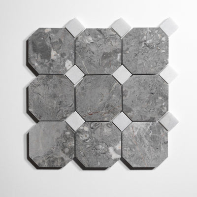 product image for sage gray 4 octagon by burke decor sg4oct sg 6 49