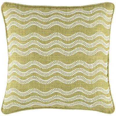 product image of scout embroidered green indoor outdoor decorative pillow by annie selke fr729 pil20 1 540