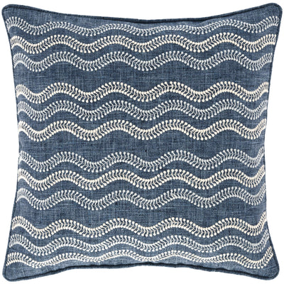 product image for scout embroidered indigo indoor outdoor decorative pillow cover by fresh american fr724 pil20 1 34