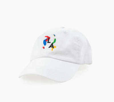 product image for la abstract cap in white 4 88