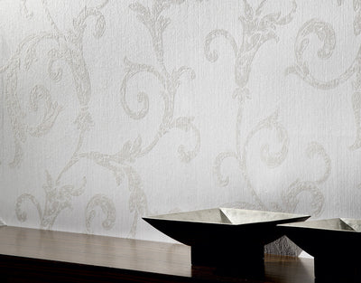 product image for Scrollwork Wallpaper in Grey design by BD Wall 6