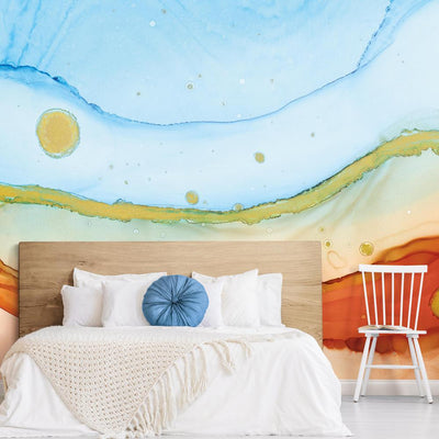 product image for Sea Foam Peel & Stick Wall Mural in Orange Multi by RoomMates for York Wallcoverings 31